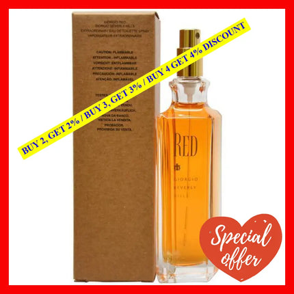 Red By Giorgio Beverly Hills For Women - 3 Oz Edt Spray (Tester)