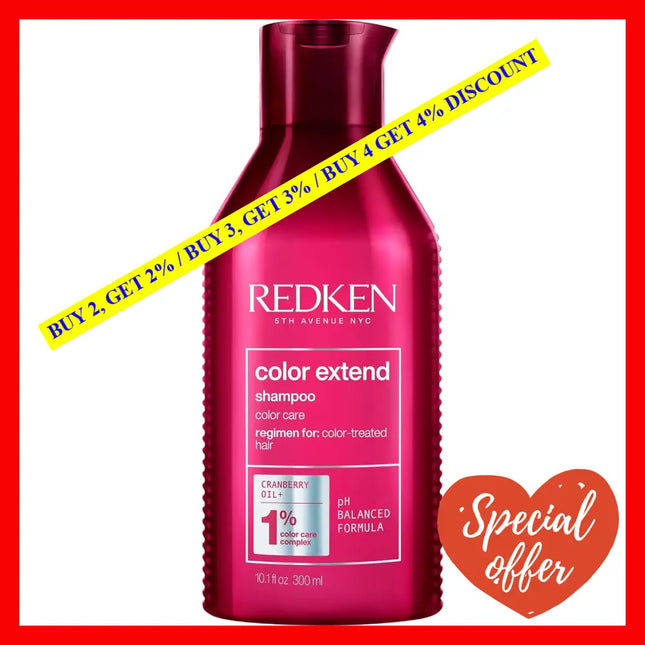 Redken Color Extend Shampoo | For Color-Treated Hair Cleanses Leaving It Manageable & Shiny 10.1 Fl