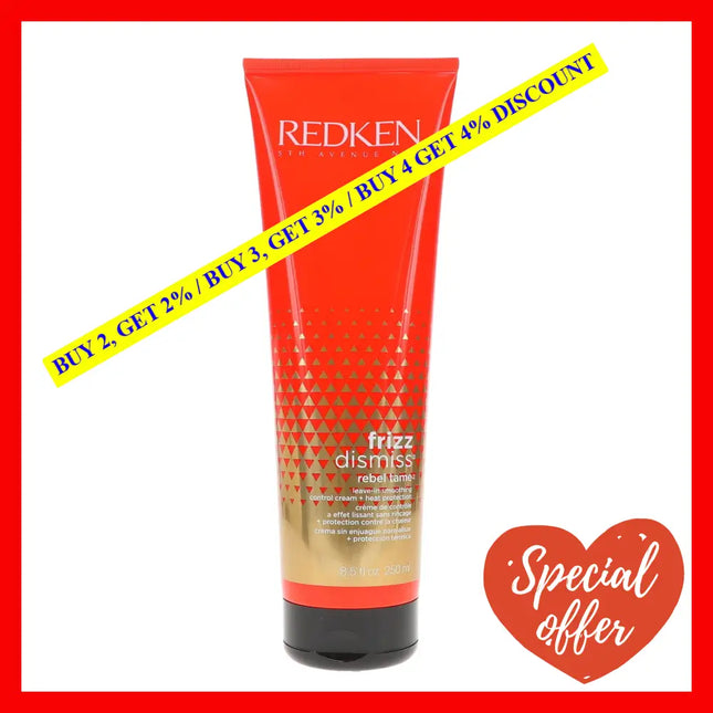 Redken Frizz Dismiss Rebel Tame Heat Protective Leave-In Cream | Hydrating Control Anti Hair