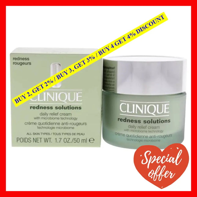 Redness Solutions Daily Relief Cream - All Skin Types By Clinique For Unisex 1.7 Oz