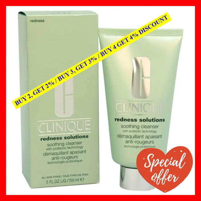 Redness Solutions Soothing Cleanser - All Skin Types By Clinique For Unisex 5 Oz