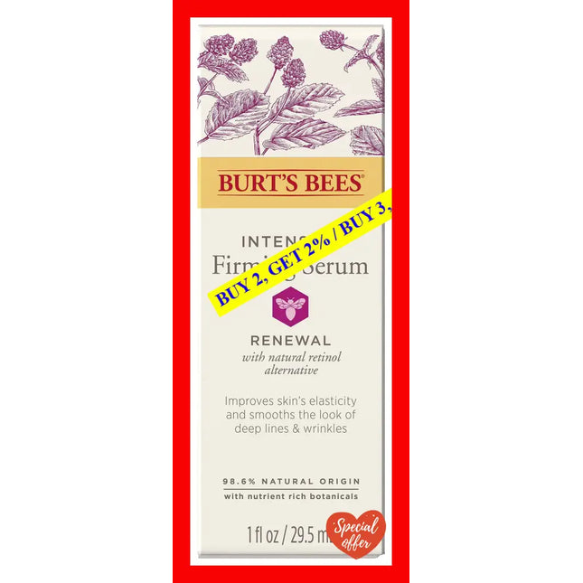 Renewal Intensive Firming Serum By Burts Bees For Women - 1 Oz