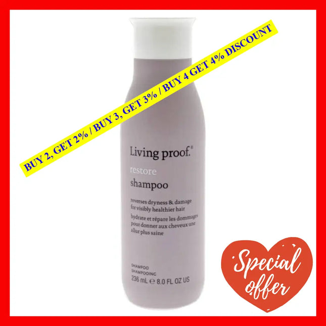 Restore Shampoo - Dry Or Damaged Hair By Living Proof For Unisex 8 Oz