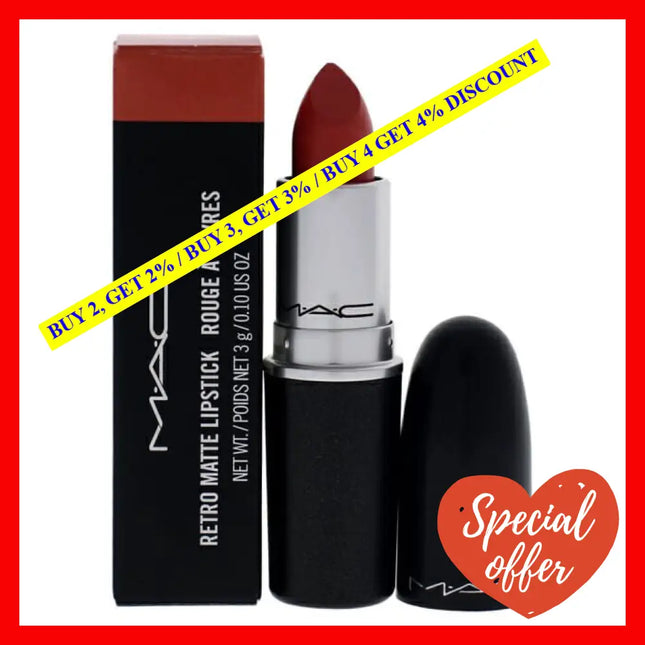 Retro Matte Lipstick - 703 Runway Hit By Mac For Women 0.1 Oz