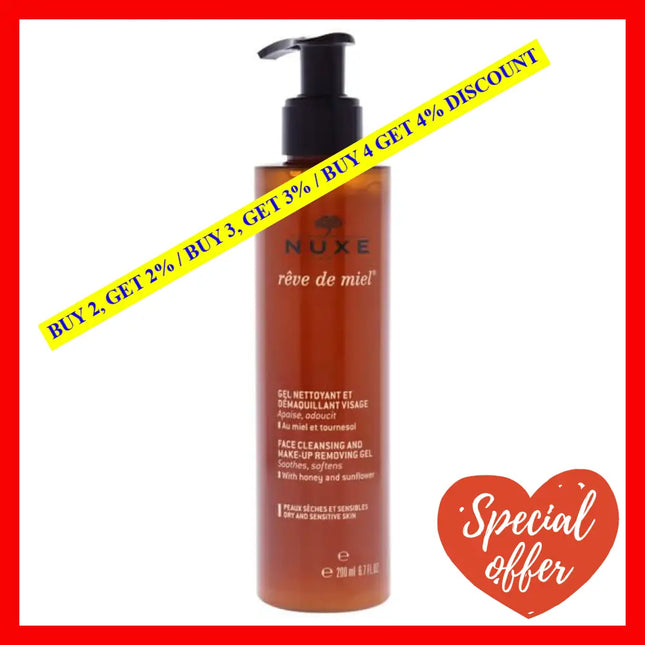 Reve De Miel - Face Cleansing And Make-Up Removing Gel By Nuxe For Unisex 6.7 Oz