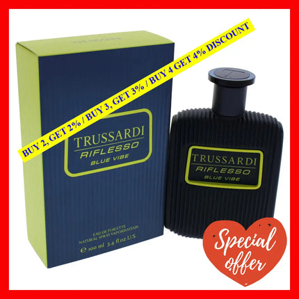 Riflesso Blue Vibe By Trussardi For Men - 3.4 Oz Edt Spray