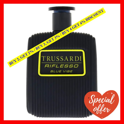 Riflesso Blue Vibe By Trussardi For Men - 3.4 Oz Edt Spray (Tester)