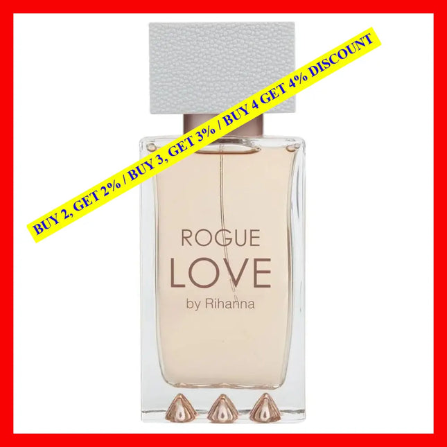 Rihanna Rogue Love Edp Spray 4.2 Oz. / 125 Ml.