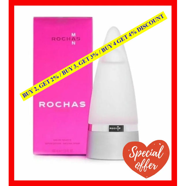 Rochas Man By For Men - 3.4 Oz Edt Spray