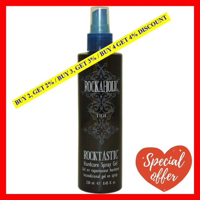 Rockaholic Rocktastic Hardcore Spray Gel By Tigi For Unisex - 8.45 Oz