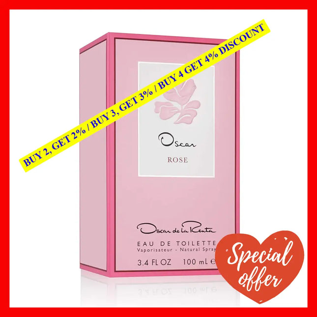 Rose By Oscar De La Renta For Women - 3.4 Oz Edt Spray
