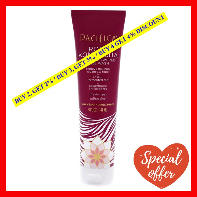 Rose Kombucha Flower Powered Face Wash By Pacifica For Unisex - 5 Oz Cleanser