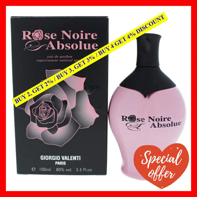 Rose Noire Absolue By Giorgio Valenti For Women - 3.3 Oz Edp Spray