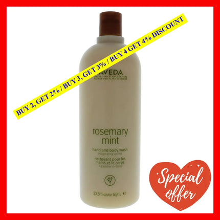 Rosemary Mint Hand & Body Wash By Aveda For Unisex - 33.8 Oz