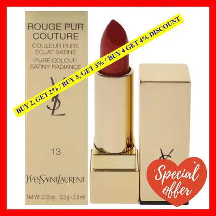 Rouge Pur Couture Satin Lipstick - 13 Le Orange By Yves Saint Laurent For Women 0.13 Oz