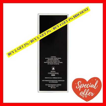 Royal Copenhagen By For Men - 3.4 Oz Edc Spray