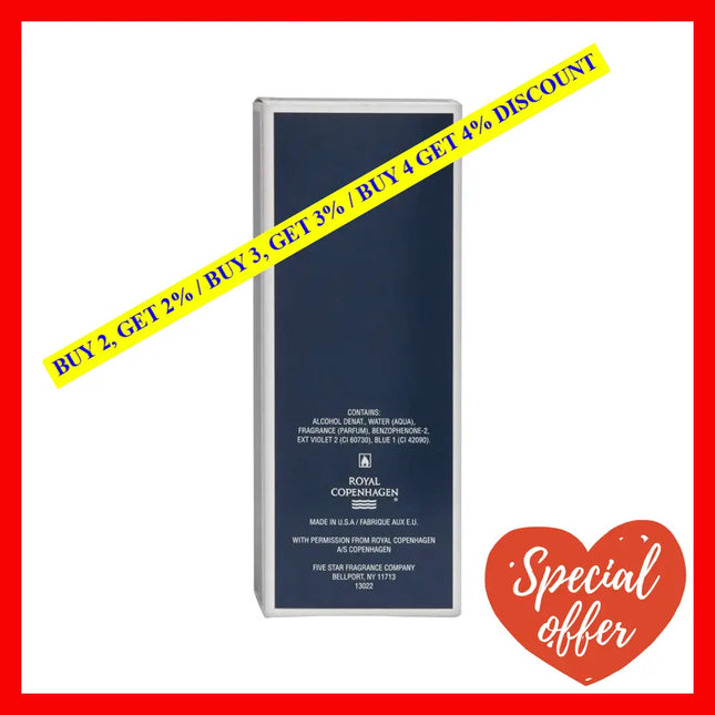 Royal Copenhagen Musk By For Men - 3.4 Oz Edc Spray