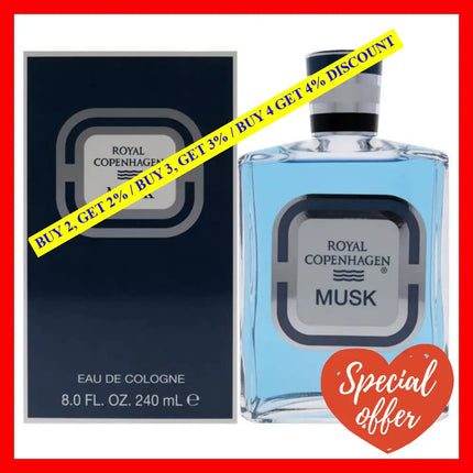 Royal Copenhagen Musk By For Men - 8 Oz Edc Splash