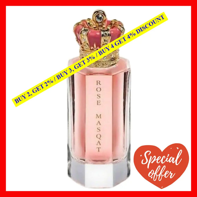 Royal Crown Rose Masquat 3.4 Oz/100 Ml Extrait De Parfum Concentre Oz / 100