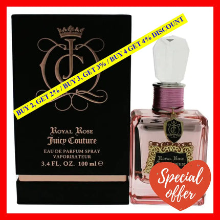 Royal Rose By Juicy Couture For Women - 3.4 Oz Edp Spray