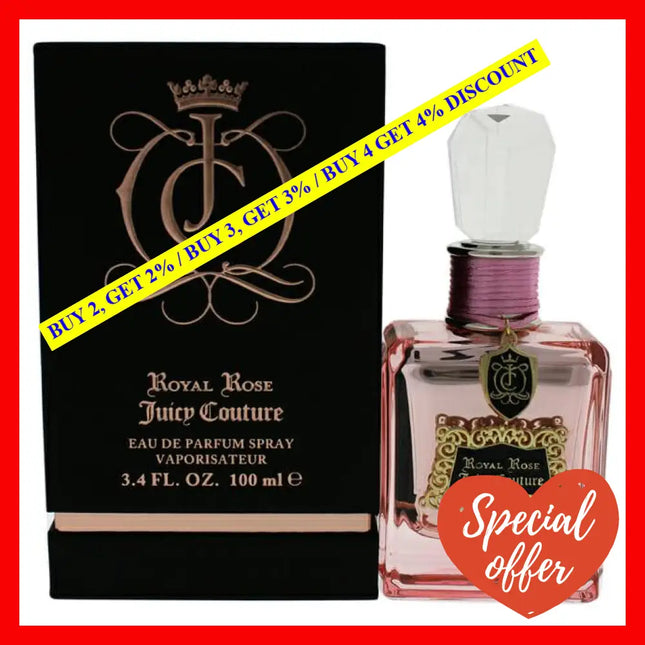 Royal Rose By Juicy Couture For Women - 3.4 Oz Edp Spray