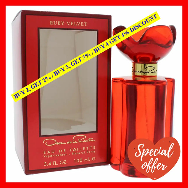 Ruby Velvet By Oscar De La Renta For Women - 3.4 Oz Edt Spray