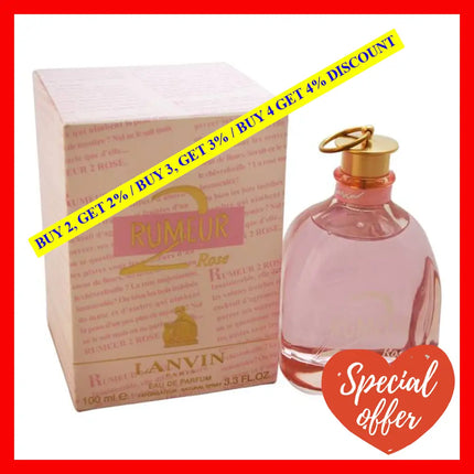 Rumeur 2 Rose By Lanvin For Women - 3.3 Oz Edp Spray