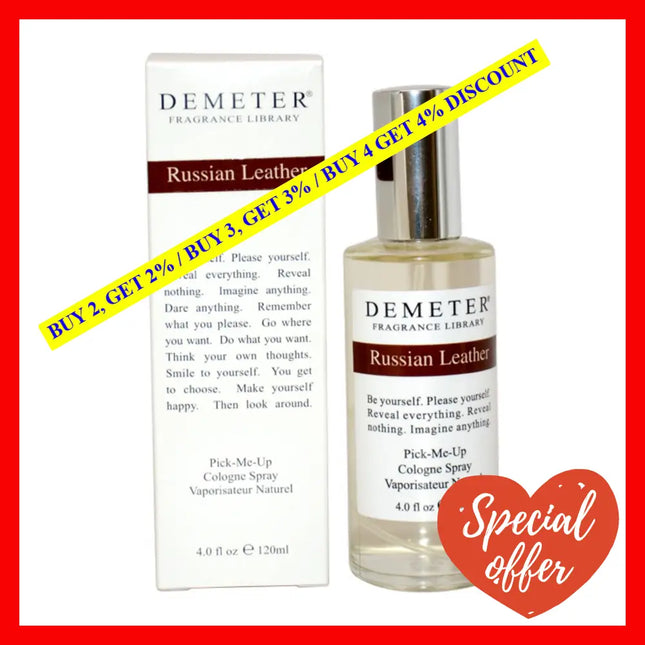 Russian Leather By Demeter For Women - 4 Oz Cologne Spray