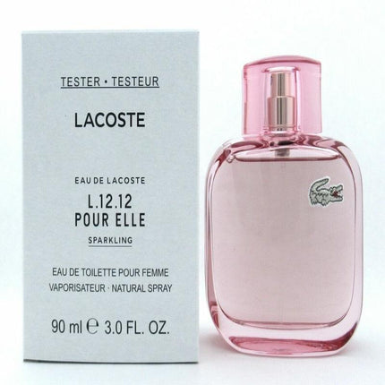 LACOSTE EAU DE LACOSTE L.12.12 POUR ELLE SPARKLING TESTER 3 OZ EDT SP