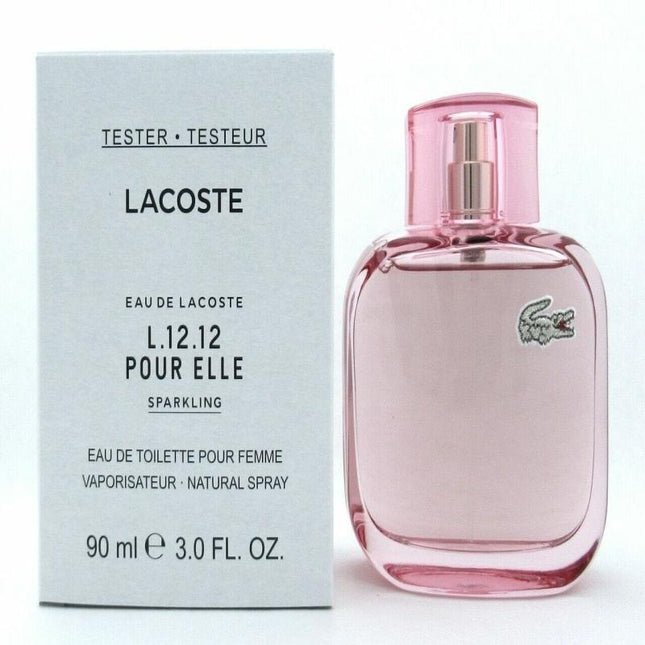 LACOSTE EAU DE LACOSTE L.12.12 POUR ELLE SPARKLING TESTER 3 OZ EDT SP