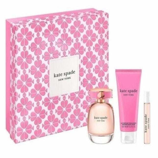 KATE SPADE NEW YORK 3 PCS SET FOR WOMEN: 3.3 EDP + 0.25 EDP + 3.3 B/L