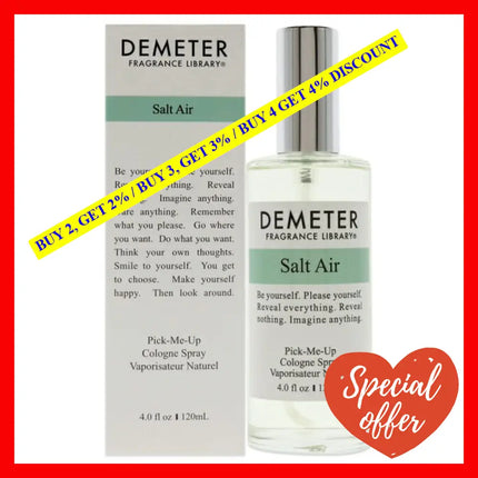 Salt Air By Demeter For Women - 4 Oz Cologne Spray