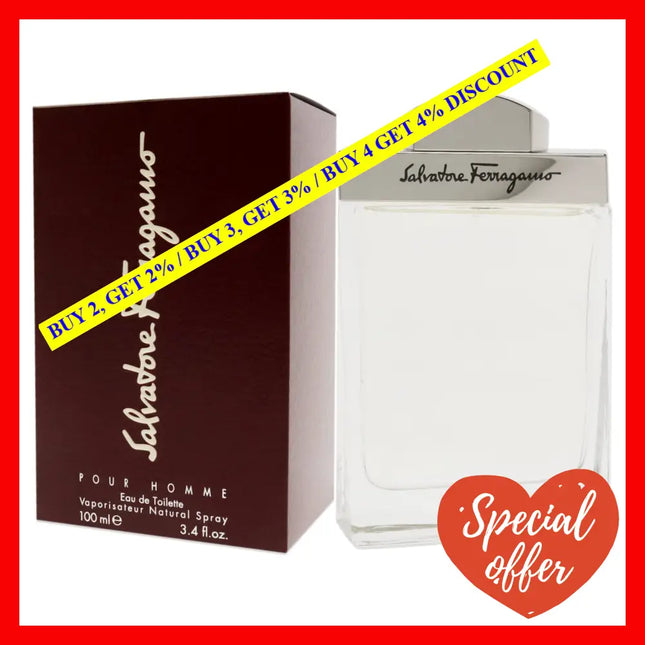 Salvatore Ferragamo By For Men - 3.4 Oz Edt Spray