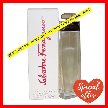 Salvatore Ferragamo By For Women - 3.4 Oz Edp Spray