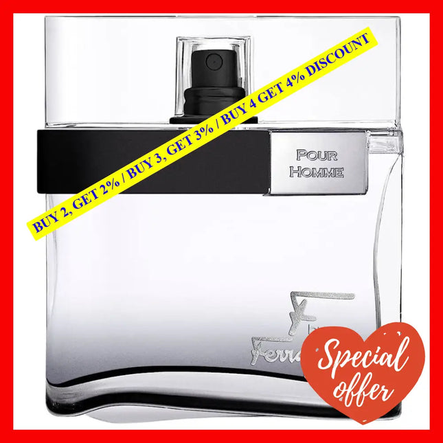 Salvatore Ferragamo F For Men Eau De Toilette 3.4 Oz 100Ml Spary