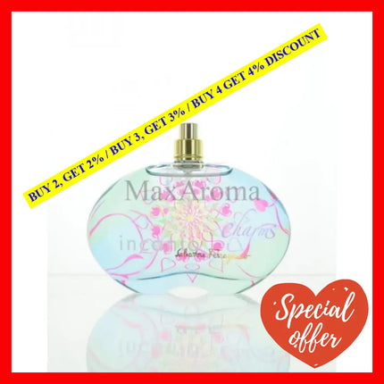 Salvatore Ferragamo Incanto Charms For Women Eau De Toilette Ml Spray Tester Women No Cap 3.4 Oz /