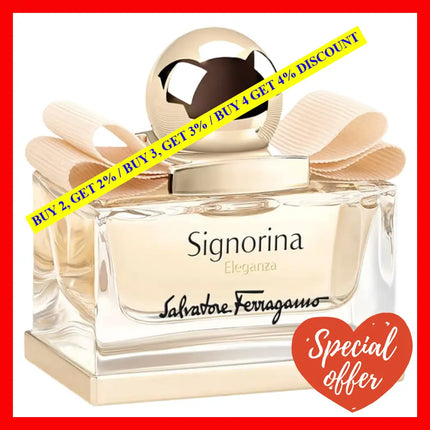 Salvatore Ferragamo Signorina Eleganza Perfume Eau De Parfum Spray 1.7 Oz 50 Ml For Women