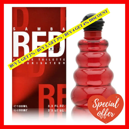 Samba Red By Perfumers Workshop For Women - 3.3 Oz Edt Spray
