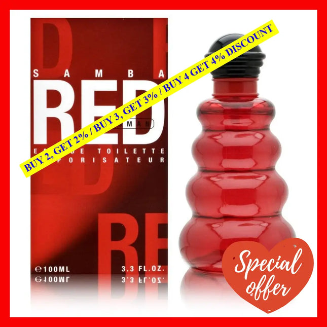 Samba Red By Perfumers Workshop For Women - 3.3 Oz Edt Spray
