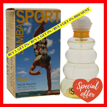 Samba Sport By Perfumers Workshop For Men - 3.3 Oz Edt Spray