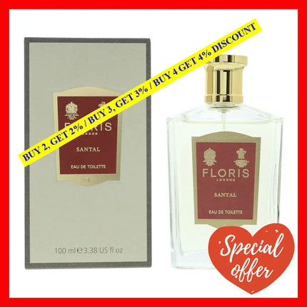 Santal By Floris London For Men - 3.4 Oz Edt Spray