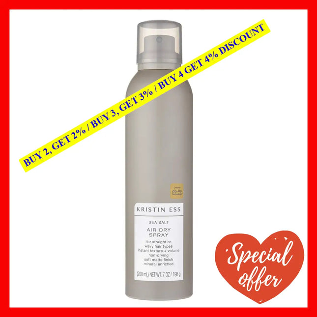 Sea Salt Air Dry Spray By Kristin Ess For Unisex - 7 Oz Hair