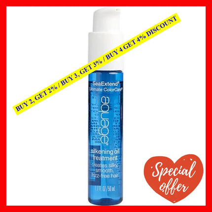 Seaextend Ultimate Colorcare Silkening Oil Treatment By Aquage For Unisex - 1.7 Oz