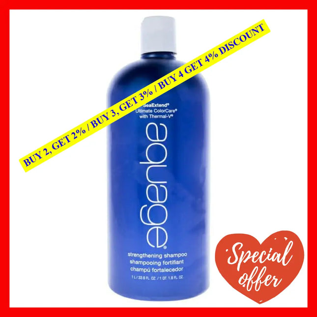 Seaextend Ultimate Colorcare With Thermal-V Strengthening Shampoo By Aquage For Unisex - 33.8 Oz