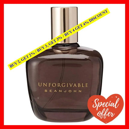 Sean John Unforgivable Cologne Eau De Toilette Spray For Men 2.5 Oz 75 Ml