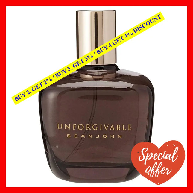 Sean John Unforgivable Cologne Eau De Toilette Spray For Men 2.5 Oz 75 Ml