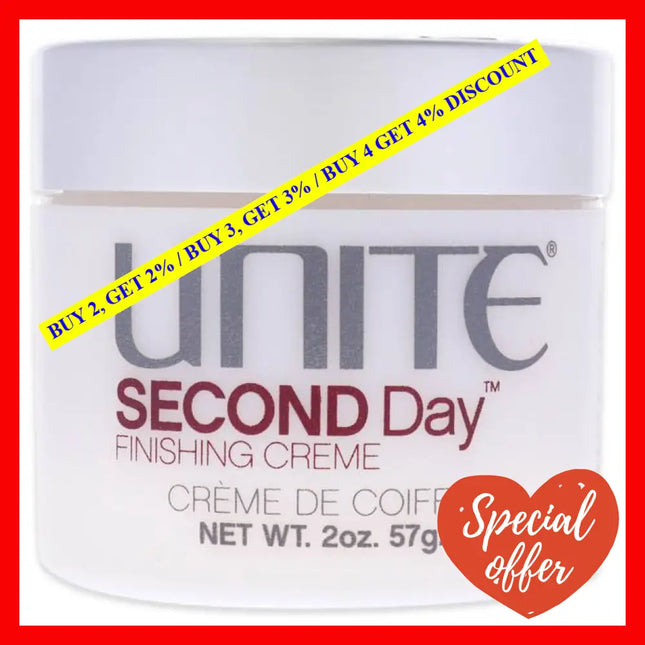 Second Day Finishing Cream By Unite For Unisex - 2 Oz