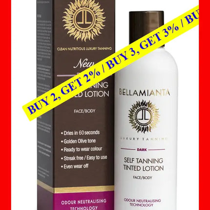 Self-Tanning Tinted Lotion - Dark By Bellamianta For Women 6.76 Oz Bronzer