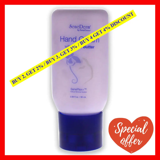 Senederm Hand Cream With Shea Butter By Senegence For Unisex - 2.66 Oz