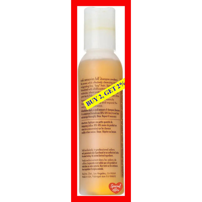 Sensories Full Green Tea Alfalfa Shampoo By Rusk For Unisex - 4 Oz